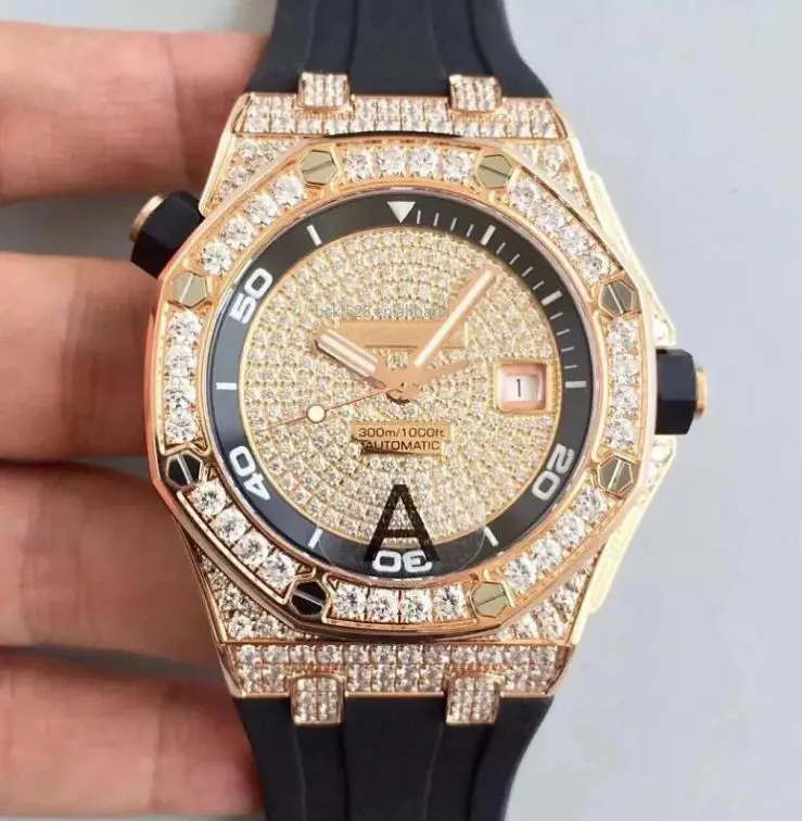3A OA gold diamond case fashion mechanical infinity loop scale bar fashion luxury business watch
3A OA gold diamond case fashion mechanical infinity loop scale bar fashion luxury business watch