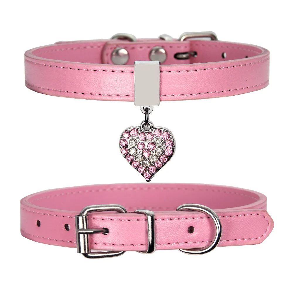 Fashion PU Rhinestone Heart Soft Velvet Cat Collar for Small Dog Cat Pet Collar
Fashion PU Rhinestone Heart Soft Velvet Cat Collar for Small Dog Cat Pet Collar