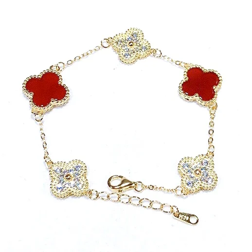 2021 luxury jewelry 925 sterling silver rose gold four leaf clovers agate women bracelet
2021 luxury jewelry 925 sterling silver rose gold four leaf clovers agate women bracelet