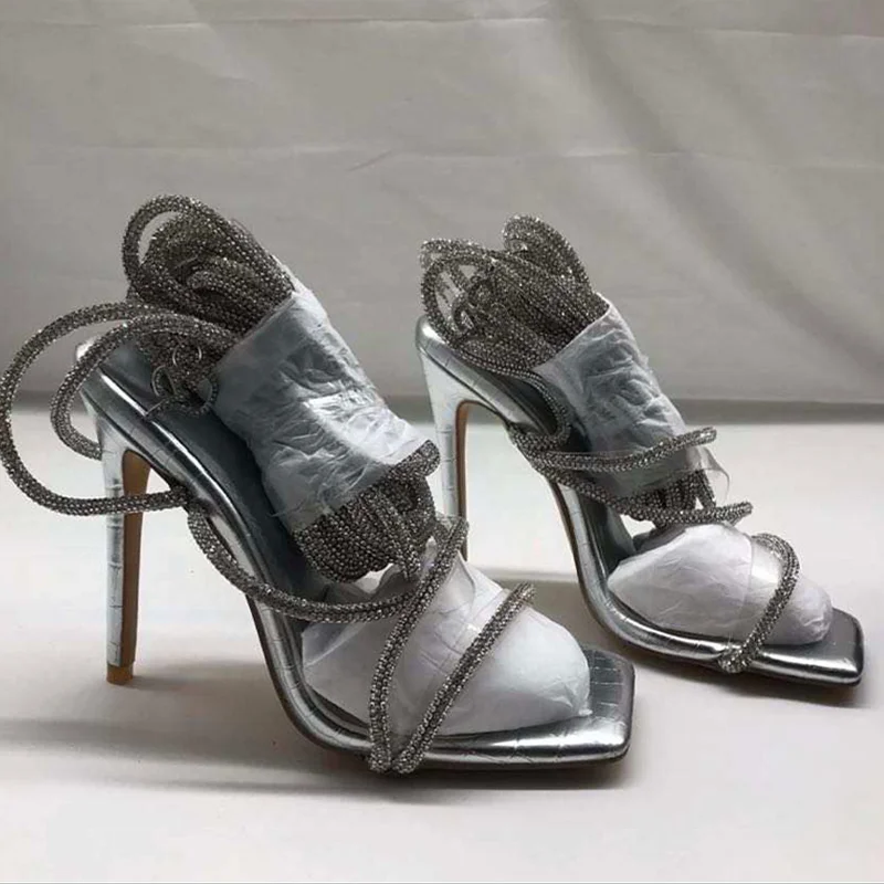 OEM ODM heels for ladies women shoe Summer sexy sandals 2021 designer lace-up women's shoes fashionable diamond party high heels, Customized color
OEM ODM heels for ladies women shoe Summer sexy sandals 2021 designer lace-up women's shoes fashionable diamond party high heels, Customized color
