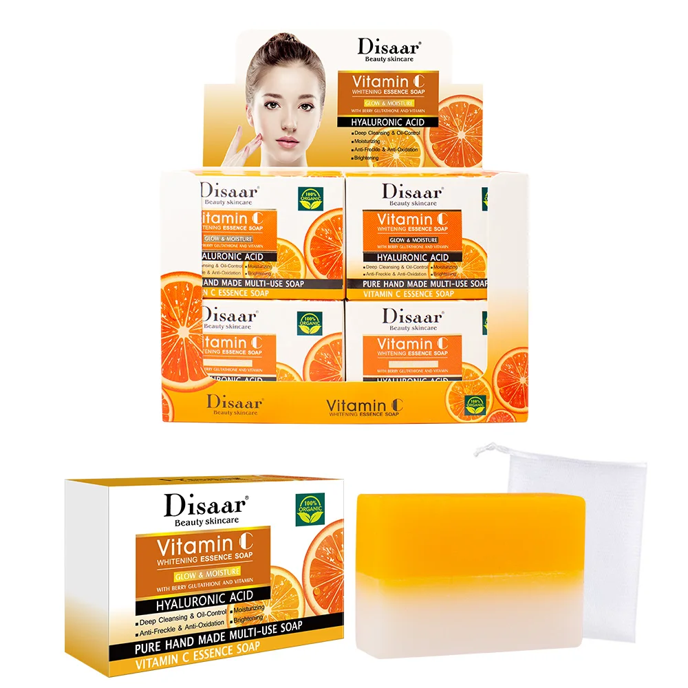 Hot Sale 100g Deep Cleaning Brightening Vitamin C Whitening Handmade Soap For All Skins
Hot Sale 100g Deep Cleaning Brightening Vitamin C Whitening Handmade Soap For All Skins