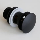 Aifol Bathroom Faucet Vessel Vanity Sink Pop Up Drain Stopper with Overflow and Mounting Ring, Matte Black