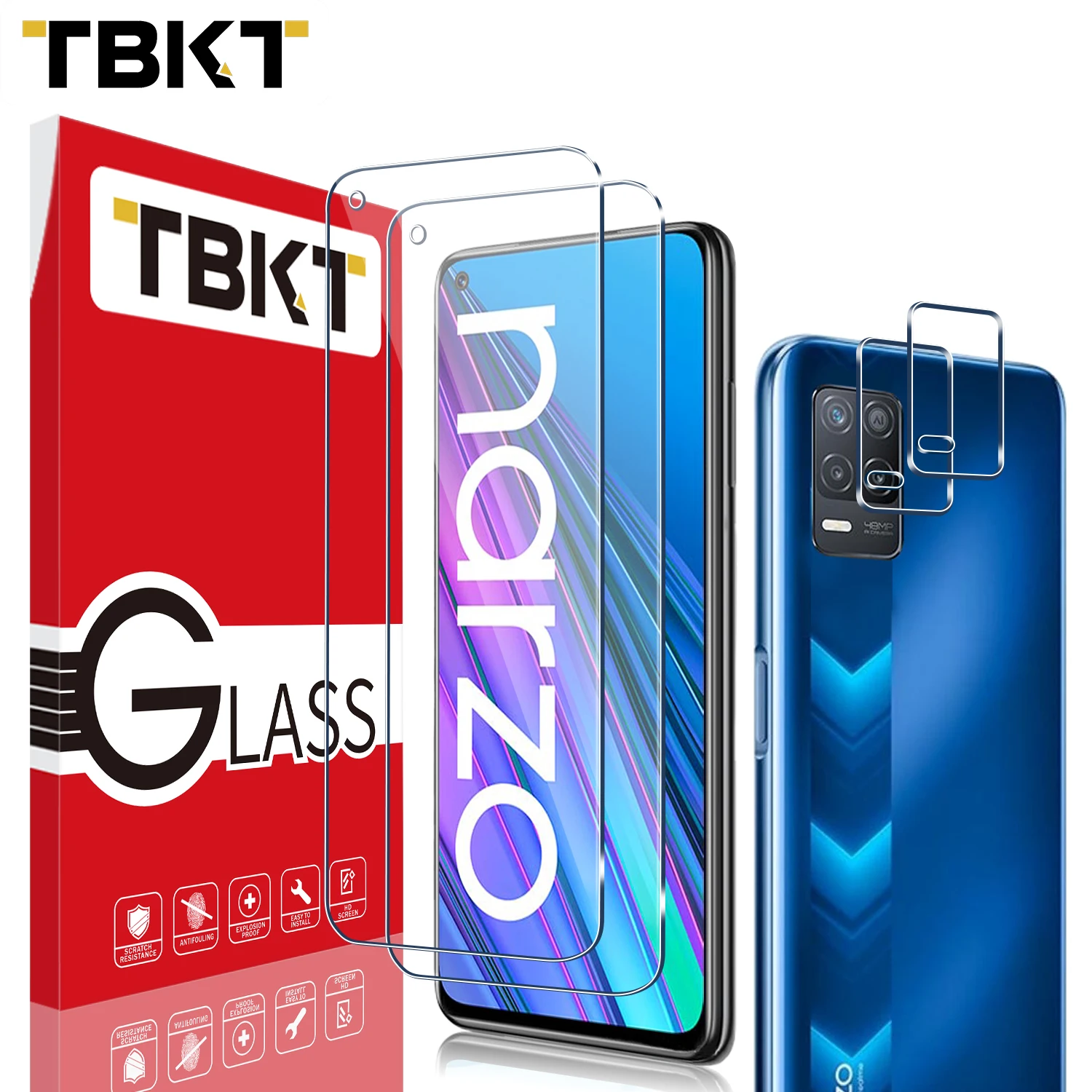 Wholesale 2.5D 9H Tempered Glass Screen Protector for Realme Narzo 30 5G Camera Lens Protector for Realme Narzo 30 5G
Wholesale 2.5D 9H Tempered Glass Screen Protector for Realme Narzo 30 5G Camera Lens Protector for Realme Narzo 30 5G