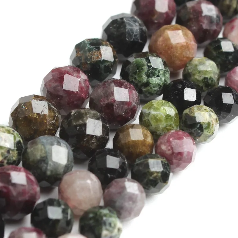 Natural Stone Beads 6/8/mm Faceted Colorful Tourmaline Round Loose Beads for Jewelry Making 7.5''
Natural Stone Beads 6/8/mm Faceted Colorful Tourmaline Round Loose Beads for Jewelry Making 7.5''