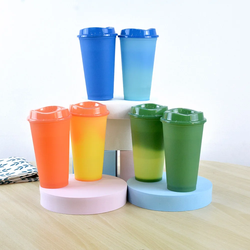 Stock Heat Color changing cups 2021 new arrival 16oz tumbler reusable plastic cup, Customized
Stock Heat Color changing cups 2021 new arrival 16oz tumbler reusable plastic cup, Customized