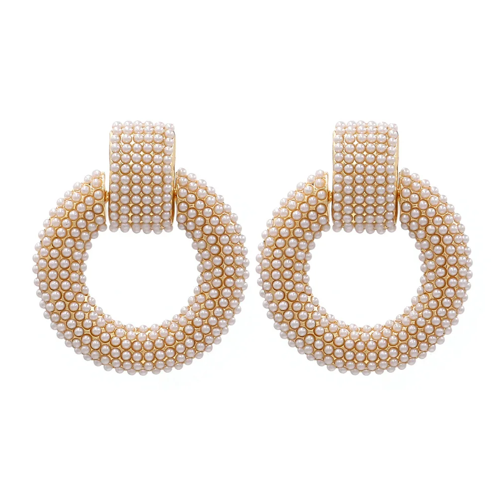 ZA Vintage Geometric Gold Color Round Metal Pearl Drop Earrings For Women Fashion Statement Earrings (KER462), Same as the picture
ZA Vintage Geometric Gold Color Round Metal Pearl Drop Earrings For Women Fashion Statement Earrings (KER462), Same as the picture