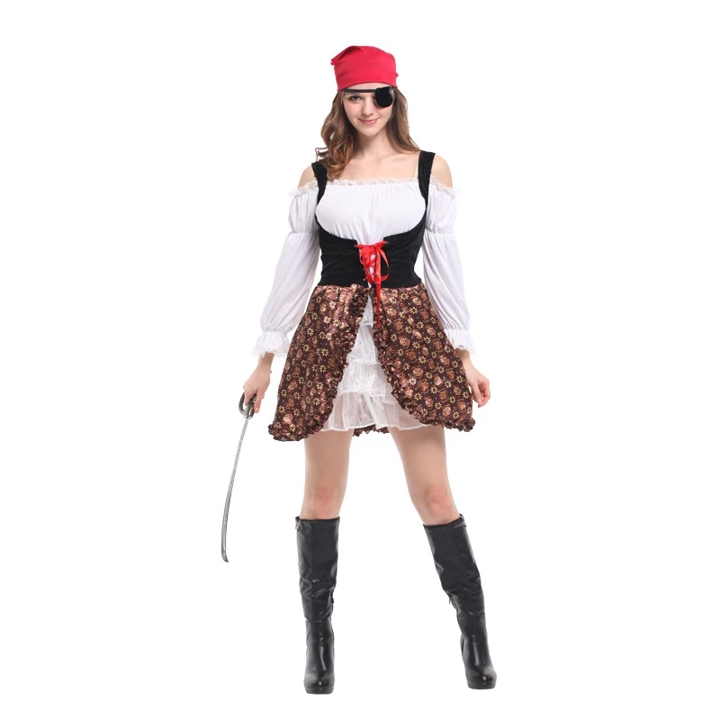 Halloween Adult Women Pirate Dress Slim Fit Lightweight High Quality Polyester Material Factory Wholesale
Halloween Adult Women Pirate Dress Slim Fit Lightweight High Quality Polyester Material Factory Wholesale