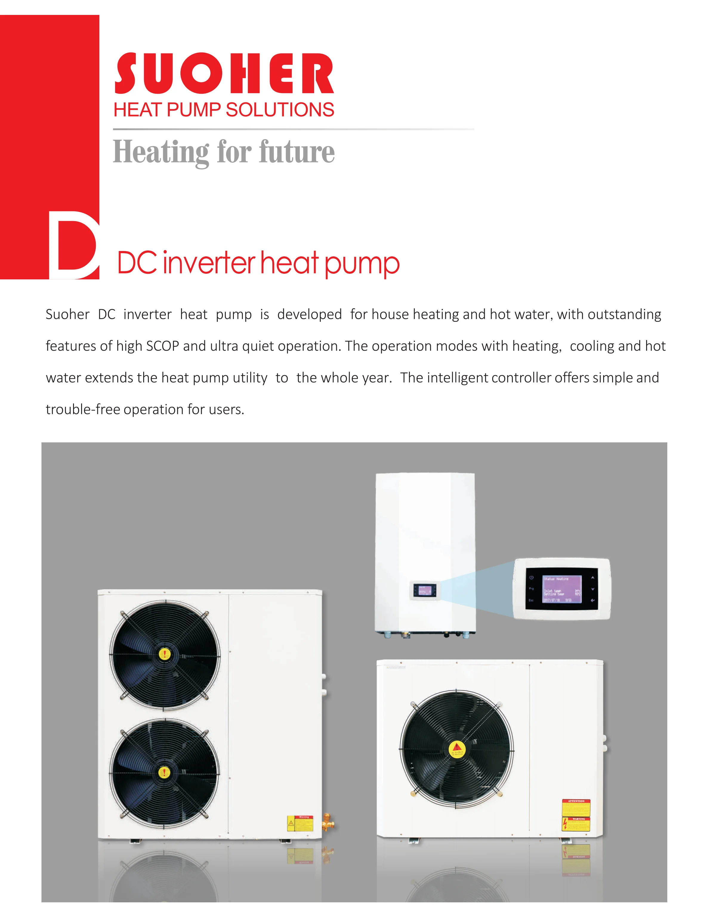 Easy to control Air Source Heat Pump Water Heater System