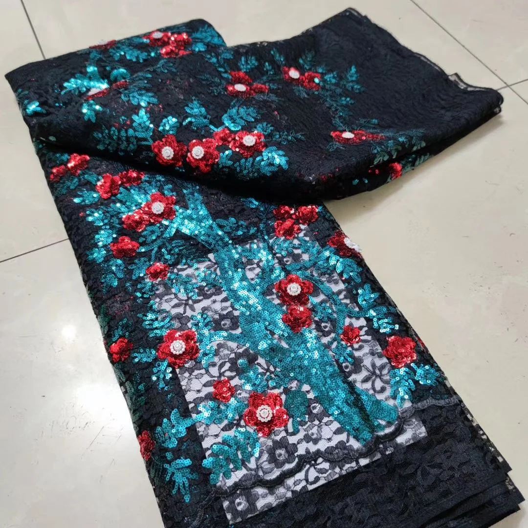 Top end luxury embroidered net lace fabric african sequins allover, Accept customized color
Top end luxury embroidered net lace fabric african sequins allover, Accept customized color