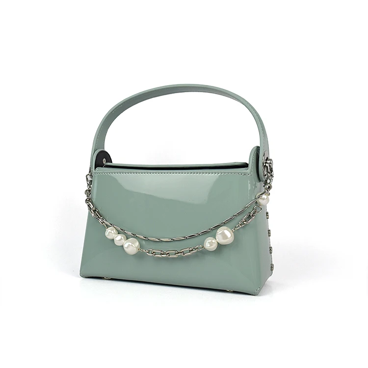 2021 PVC new ladies mini size Pearl women bags metal chain jelly lady bags, Customize
2021 PVC new ladies mini size Pearl women bags metal chain jelly lady bags, Customize