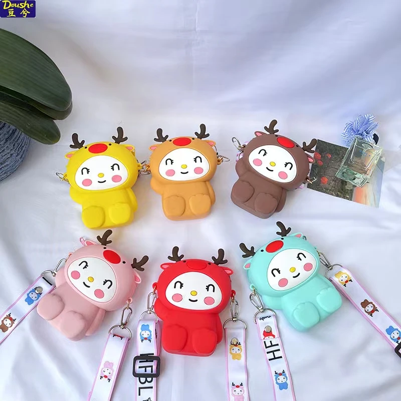 3D Cute Cartoon Elk Melody Shoulder Storage Crossbody Bag Kids Children Coin Card Cosmetics Earphone Purses Handbags
3D Cute Cartoon Elk Melody Shoulder Storage Crossbody Bag Kids Children Coin Card Cosmetics Earphone Purses Handbags