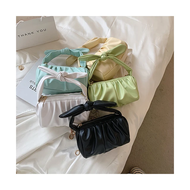 Female Big Bow Knot Underarm Chain Handbag Pleated Soft Leather Clutches Bags Cross-body Shoulder Bag/, As pitcure
Female Big Bow Knot Underarm Chain Handbag Pleated Soft Leather Clutches Bags Cross-body Shoulder Bag/, As pitcure
