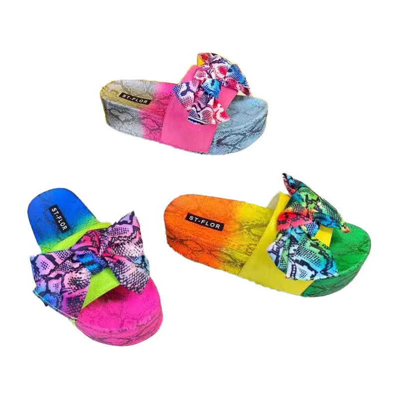 Comfortable Soft thick sole high heel platform Ladies Custom PU Bow Tie Bow slippers for women ladies casual beach sandals
Comfortable Soft thick sole high heel platform Ladies Custom PU Bow Tie Bow slippers for women ladies casual beach sandals