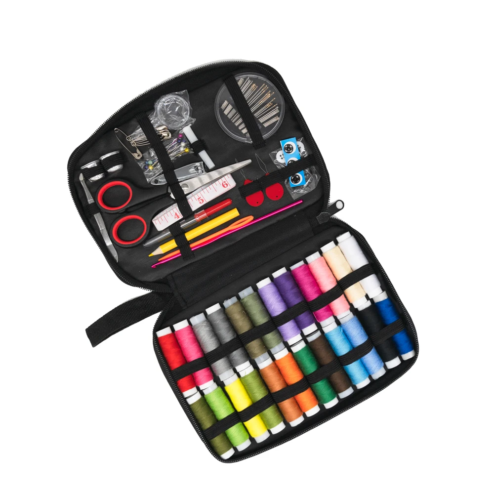 93Pcs accept custom logo travel Sewing Kit Portable professional Sewing Kit Tin needles and threads sewing kit, As photo
93Pcs accept custom logo travel Sewing Kit Portable professional Sewing Kit Tin needles and threads sewing kit, As photo