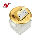 China Raised Pop Up Electrical Outlet Floor Box with Different Type Socket