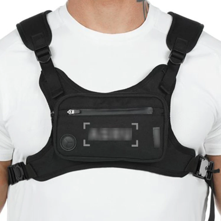 Tactical Chest Rig Bag Vest Bag Pouch Military Combat Vest Bag with Reflective Tape, Black
Tactical Chest Rig Bag Vest Bag Pouch Military Combat Vest Bag with Reflective Tape, Black