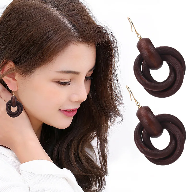Boho Jewelry Wooden Earrings African Bohemian Wooden Hoop Earrings African Designer Dangle Earrings for Women
Boho Jewelry Wooden Earrings African Bohemian Wooden Hoop Earrings African Designer Dangle Earrings for Women
