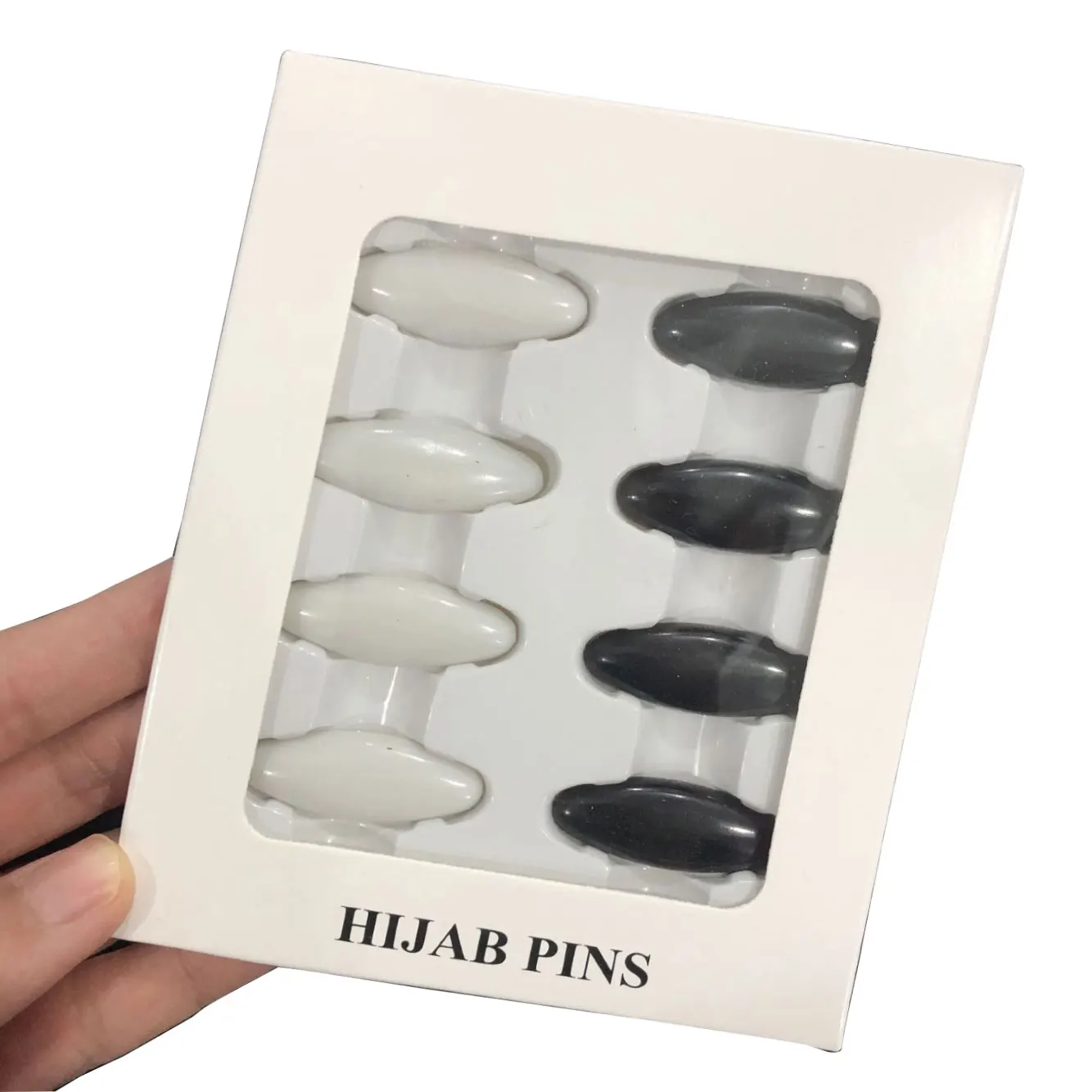 

High Quality Fashion Hijab Pins Scarf Muslim Shawl Safety Hijabs Brooches Pin Set Box for Women, Shawl pins