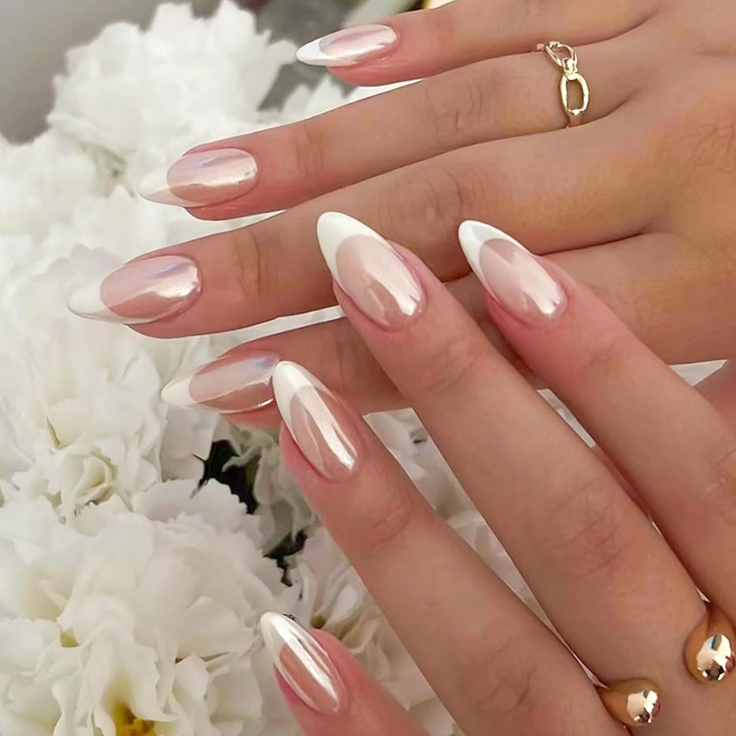 French Tip Press on Nails Medium Square Nails Nude Pink Acrylic Full Cover Glossy Glue on Nails
French Tip Press on Nails Medium Square Nails Nude Pink Acrylic Full Cover Glossy Glue on Nails