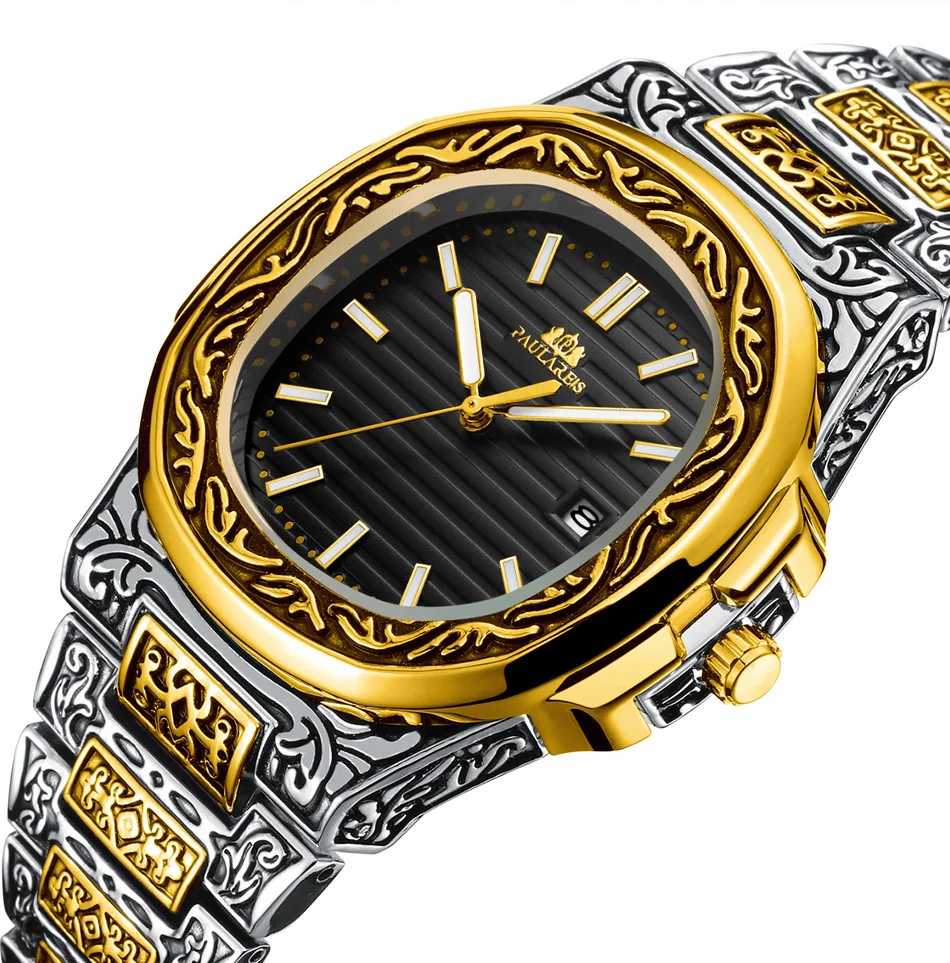 2021 paulareis Quartz Carved parrot calendar luminous men's Watch men quartz watches wristwatches
2021 paulareis Quartz Carved parrot calendar luminous men's Watch men quartz watches wristwatches