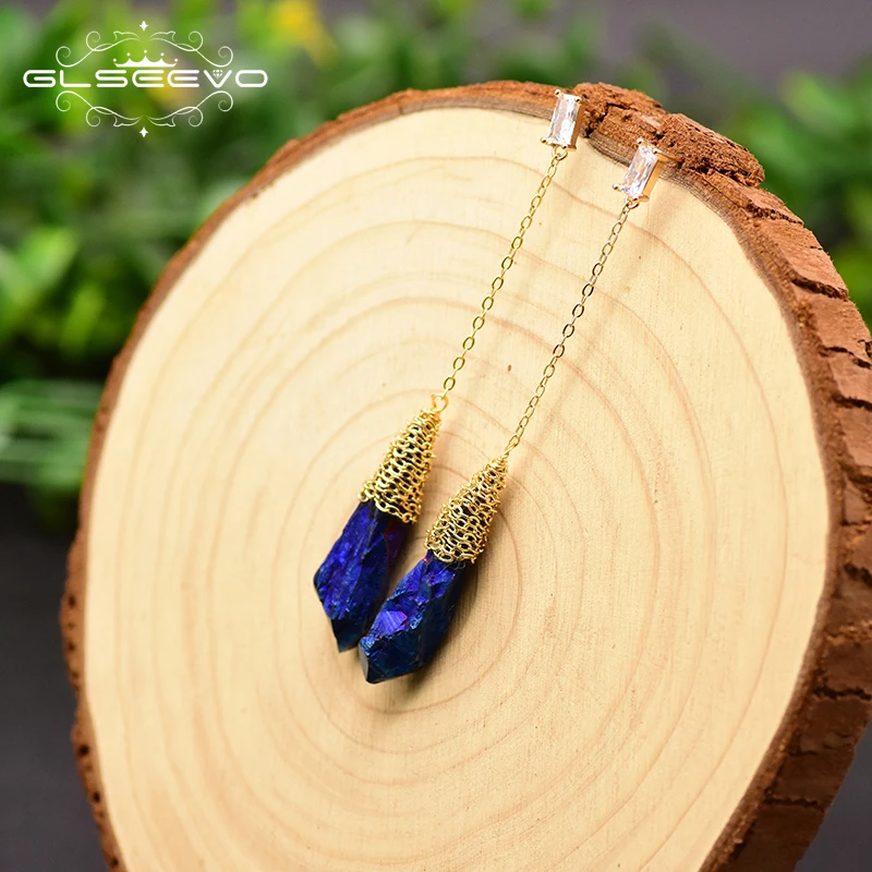 Handmade Water Drop Irregular Dark Blue Crystal Rough Long Drop Earrings For Women Party Birthday Gift Jewelry earrings bulk
Handmade Water Drop Irregular Dark Blue Crystal Rough Long Drop Earrings For Women Party Birthday Gift Jewelry earrings bulk