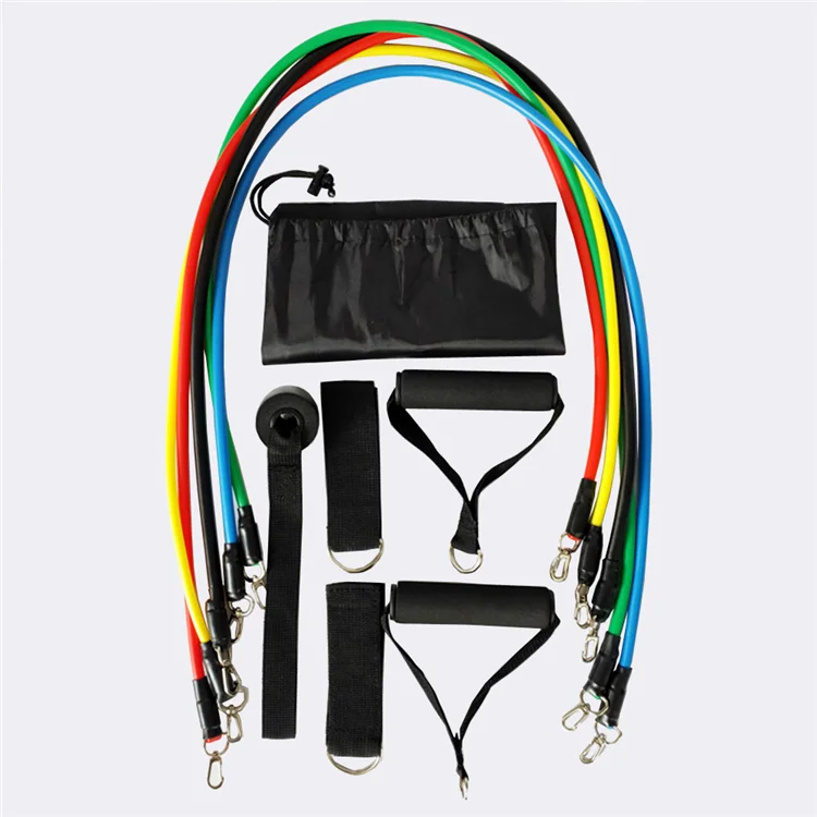 High Quality Workout Bands With Door Anchor Custom Logo 11pc Fitness Workout Resistance Bands Set, Black/blue/red/green/yellow
High Quality Workout Bands With Door Anchor Custom Logo 11pc Fitness Workout Resistance Bands Set, Black/blue/red/green/yellow