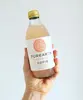 12oz sparkling water organic cold tea glass bottle with screw cap