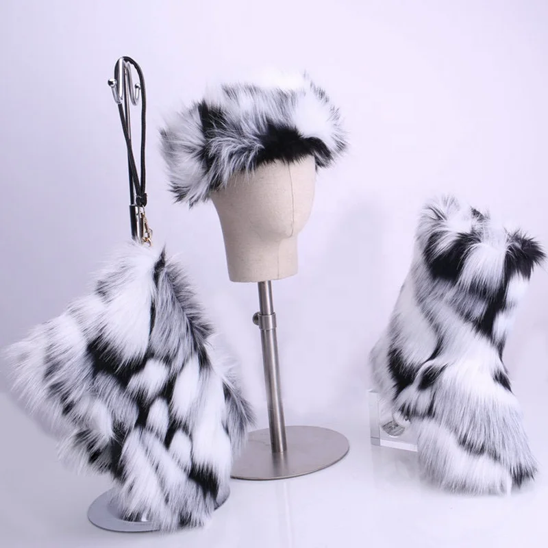 Faux fur boots for women and kids winter warm snow shoes fur boots fur purse set furry boots for women, Brown(customized color)
Faux fur boots for women and kids winter warm snow shoes fur boots fur purse set furry boots for women, Brown(customized color)