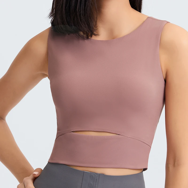Wholesale custom ladies girls yoga tank top women's front waist opening shock-proof lift up sports running fitness clothes, Customized colors
Wholesale custom ladies girls yoga tank top women's front waist opening shock-proof lift up sports running fitness clothes, Customized colors