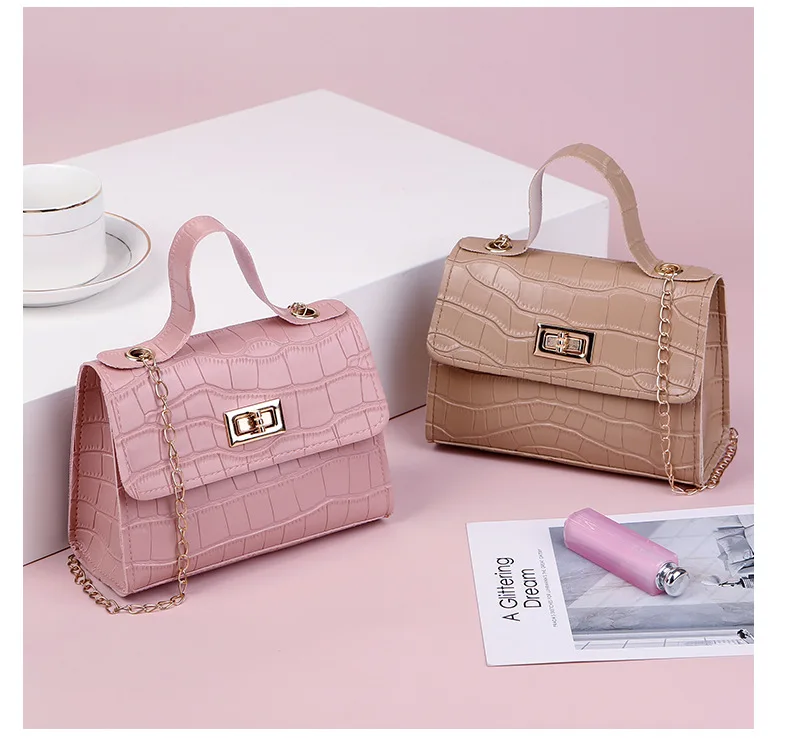 2021 New simple crocodile button chain single shoulder bag bag girls shopping wallet and phone handbags, Multi colors
2021 New simple crocodile button chain single shoulder bag bag girls shopping wallet and phone handbags, Multi colors