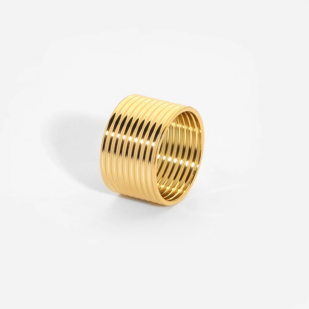 Fashion Jewelry 2024 New Wide Rings Titanium Steel Gold Plated Threaded Stainless Steel Rings
Fashion Jewelry 2024 New Wide Rings Titanium Steel Gold Plated Threaded Stainless Steel Rings