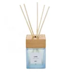 Hot selling fresh diffusing fragrance aroma reed diffuser oil set with wood cap
