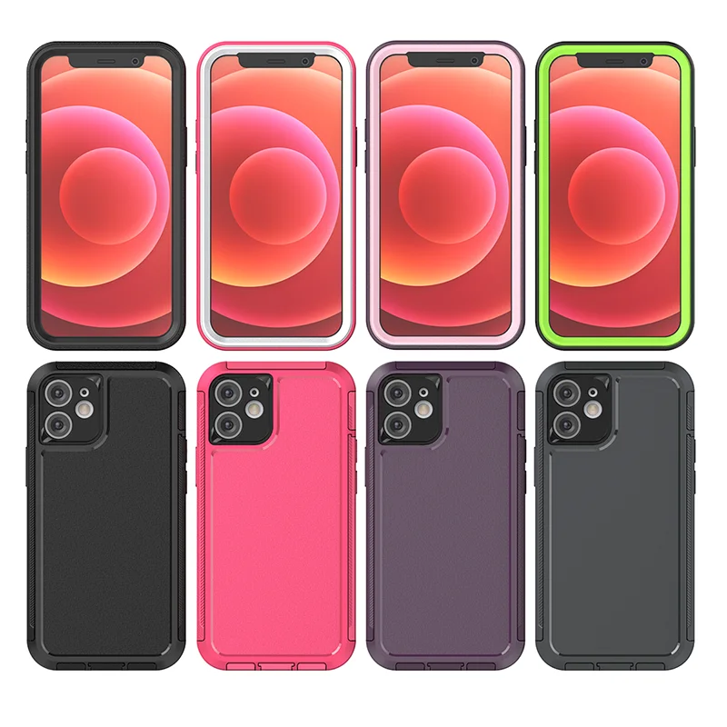 Saiboro Full Protective TPU PC Phone Case with Tempered Glass 3 in 1 TPU PC Case for iPhone 11, Hard Case for iPhone 12, Rose, black, gray, purple
Saiboro Full Protective TPU PC Phone Case with Tempered Glass 3 in 1 TPU PC Case for iPhone 11, Hard Case for iPhone 12, Rose, black, gray, purple
