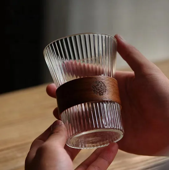 310ml Espresso Coffee Cup Glass With Wood Hoop Old Fashioned Style
310ml Espresso Coffee Cup Glass With Wood Hoop Old Fashioned Style