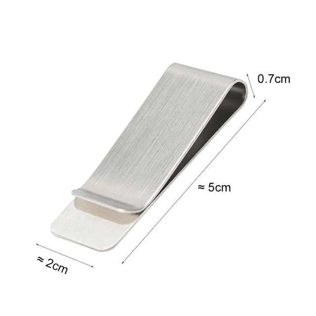 High Quality Stainless Steel Metal Money Clip Fashion Simple Silver Dollar Cash Clamp Holder Wallet for Men Women
High Quality Stainless Steel Metal Money Clip Fashion Simple Silver Dollar Cash Clamp Holder Wallet for Men Women