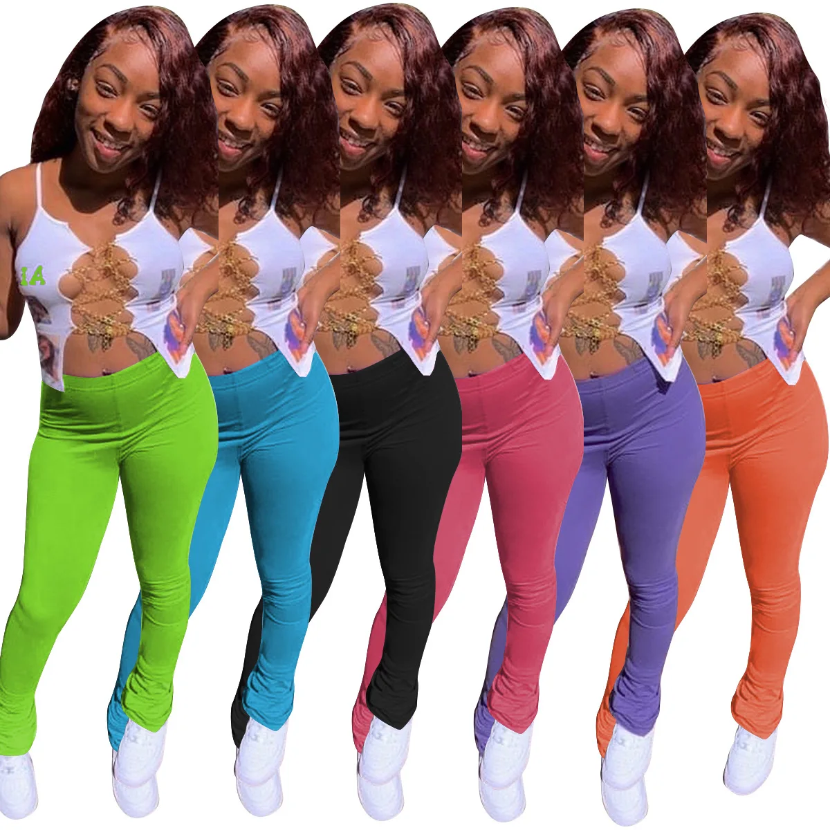 Womens Fashion Trendy 2020 Summer Two Piece Set Women Summer Clothes Metal Chain Crop Top Stacked Leggings Pants Matching Sets
Womens Fashion Trendy 2020 Summer Two Piece Set Women Summer Clothes Metal Chain Crop Top Stacked Leggings Pants Matching Sets