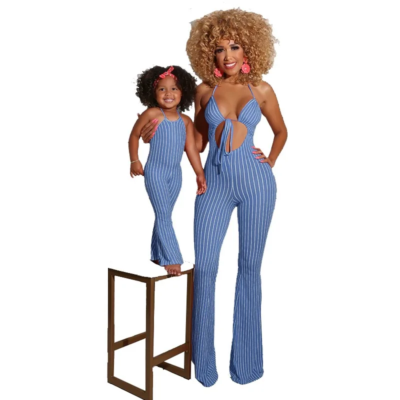 2021 wholesale mommy and me sleeveless striped jumpsuit mommy and me summer outfits parent-child wear, 8 colors
2021 wholesale mommy and me sleeveless striped jumpsuit mommy and me summer outfits parent-child wear, 8 colors