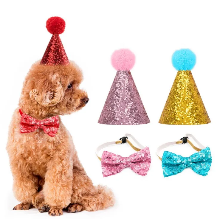 Amazon Hot Selling dog party decorations hat for Dog Tie Bow Knot Collar Birthday Hat decor bow tie dog collar
Amazon Hot Selling dog party decorations hat for Dog Tie Bow Knot Collar Birthday Hat decor bow tie dog collar