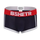 OEM Sexy stripe low waist wide edge hot style cotton boxers for men underwear