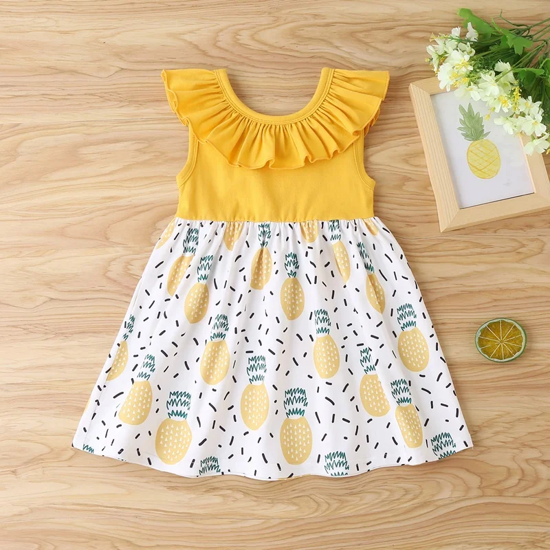 Baby Girl Clothes Summer Dress for Girl Ruffles Patchwork Pineapple Print Sleeveless Girls Dresses Patry Princess Dresses 0-18M
Baby Girl Clothes Summer Dress for Girl Ruffles Patchwork Pineapple Print Sleeveless Girls Dresses Patry Princess Dresses 0-18M
