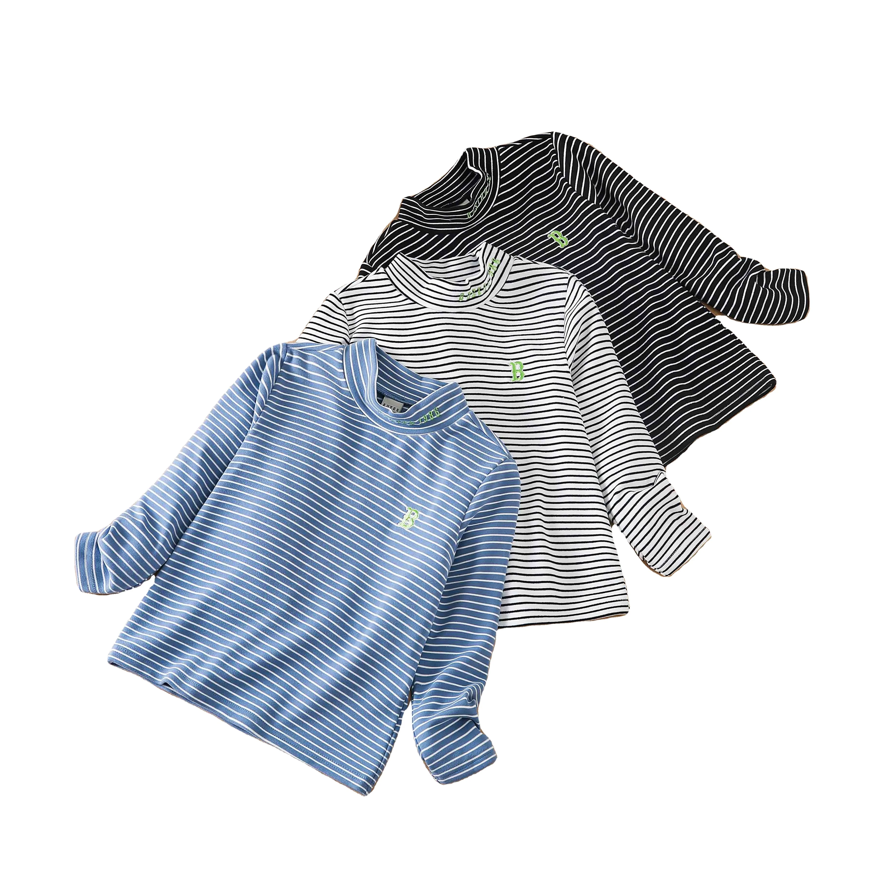 Spring autumn child clothing boys shirts full sleeve turtle neck striped pattern kids boys shirts for wholesale
Spring autumn child clothing boys shirts full sleeve turtle neck striped pattern kids boys shirts for wholesale