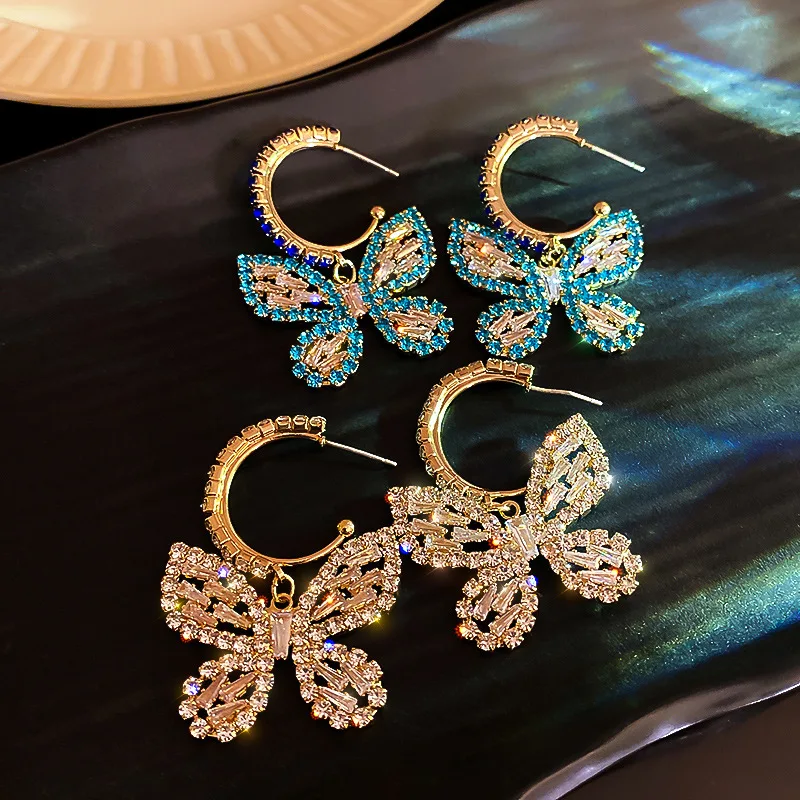 MER30090 925 Silver Needle Diamond Zircon Butterfly Hoop Earrings Women Simple Fashion zirconia hoop Butterfly Earrings, Picture shows
MER30090 925 Silver Needle Diamond Zircon Butterfly Hoop Earrings Women Simple Fashion zirconia hoop Butterfly Earrings, Picture shows