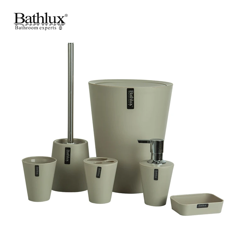 Bathlux Hot Selling Low price 6 Pieces Top Lid Plastic Bathroom Sets Luxury Bathroom Accessories Set
Bathlux Hot Selling Low price 6 Pieces Top Lid Plastic Bathroom Sets Luxury Bathroom Accessories Set