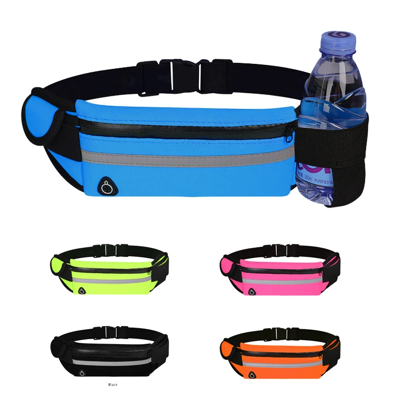 reflective outdoor waist bag fitness sports phone running belt with water bottle holder
reflective outdoor waist bag fitness sports phone running belt with water bottle holder