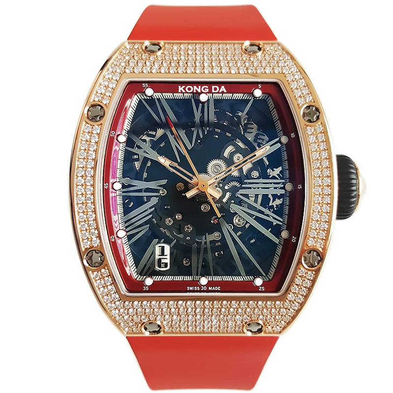 Orange Rubber Strap Waterproof Luxury Jam Tangan Michael Koss Watch Brand Skeleton Watch Diamond Wrist Watch Relojes Mecaniques
Orange Rubber Strap Waterproof Luxury Jam Tangan Michael Koss Watch Brand Skeleton Watch Diamond Wrist Watch Relojes Mecaniques