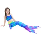 Girls summer beach mermaid costume swimsuit kids swimwear