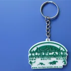 Cheap custom design mock-up 3d/2d shape plastic silicon rubber key ring/ key chain/ key holder with logo