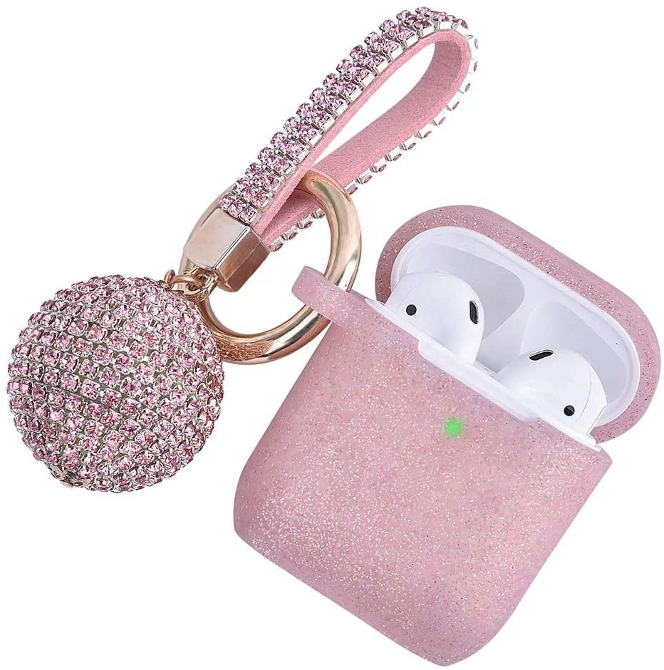 2020 Shinny Luxury Bling Glitter Case Cover for Apple AirPod with Diamonds Ball and Keychain, 26 colors available
2020 Shinny Luxury Bling Glitter Case Cover for Apple AirPod with Diamonds Ball and Keychain, 26 colors available