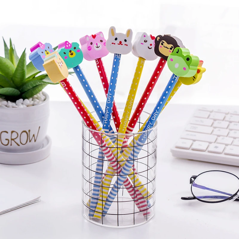 3pcs/pack Cartoon animal head Non-toxic wooden pencils for school students writing prize HB for drawing
3pcs/pack Cartoon animal head Non-toxic wooden pencils for school students writing prize HB for drawing