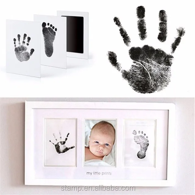 no ink baby footprint